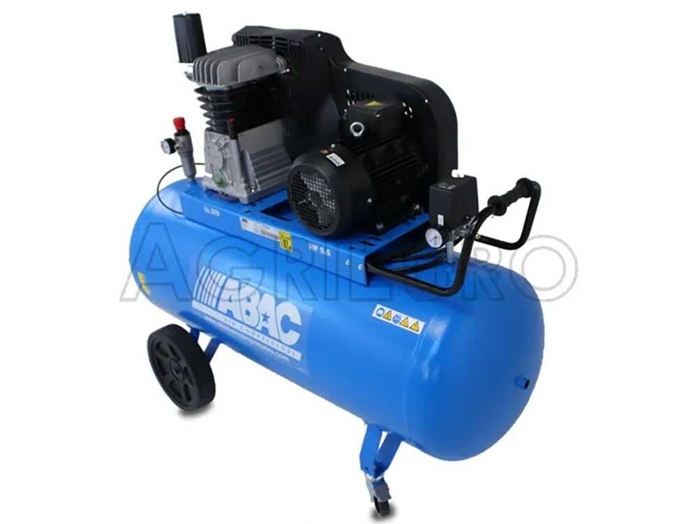 ABAC B5900B 270 CT5,5 – Compresor de aire eléctrico trifásico de correa – Motor 5.5 HP – 270 L – Image 4