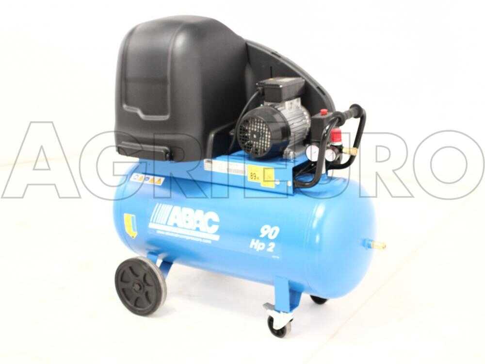 ABAC SILENT A29B 90 CM2 – Compresor de aire eléctrico monofásico de correa silencioso – Motor 2 HP – 90 L – Image 3