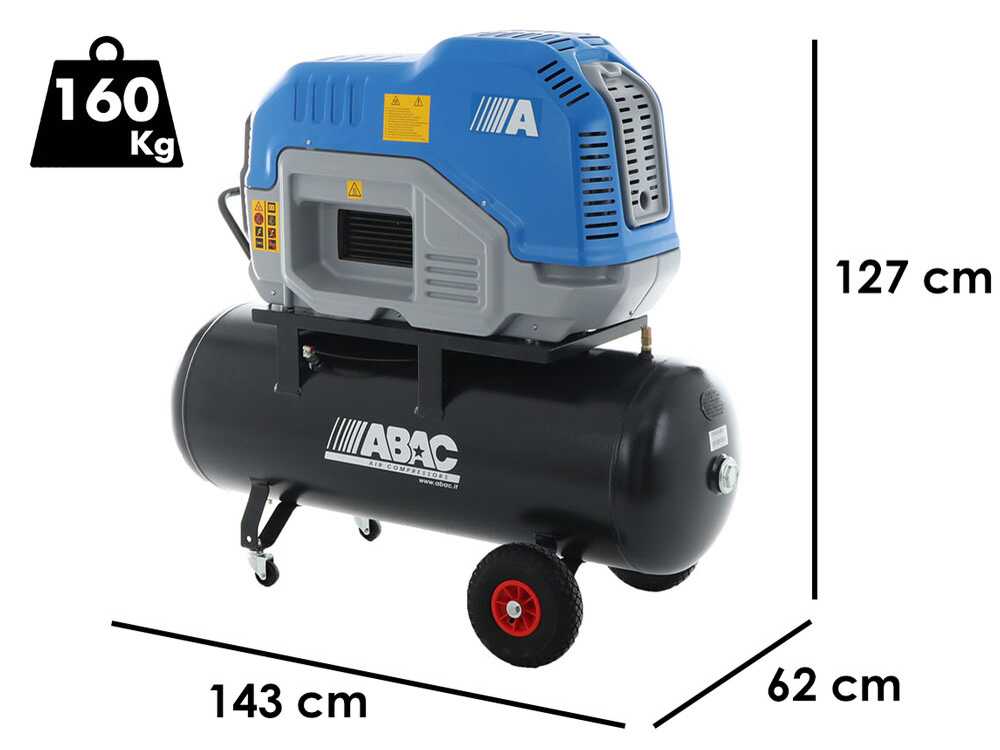 ABAC SPINN D 2.2 200W 10 400/50 – Compresor rotativo de tornillo trifásico silencioso – Motor 3 HP – 200 L
