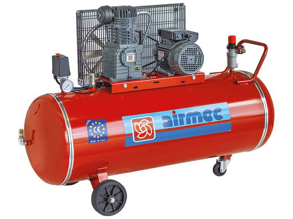 Airmec CR 203 – Compresor de aire con motor eléctrico trifásico depósito de aire 200 l
