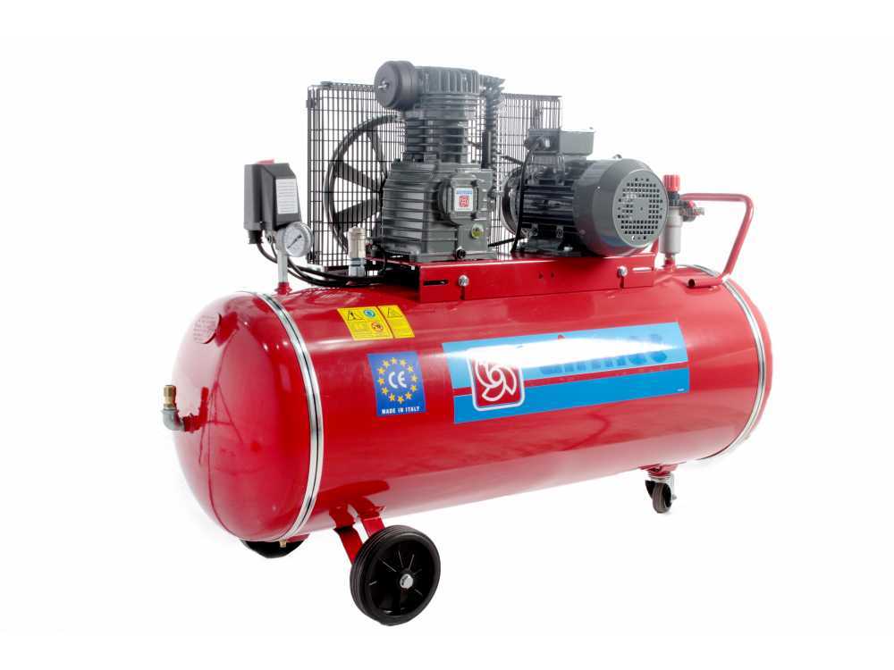 Airmec CR 204 K18+C TP – Compresor de aire de correa – Motoreléctrico trifásico – depósito 200 l – Image 4