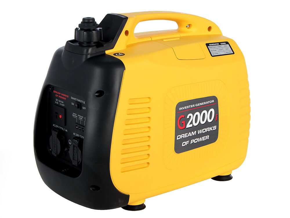 AMA G2000i – Generador de corriente silencioso portátil inverter 1.9 kW – Continua 1.7 kW Monofásica