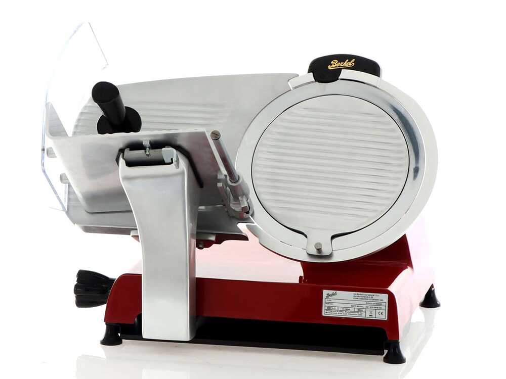 Berkel Red Line 300 Roja – Cortadora de fiambre con cuchilla de acero cromado de 300 mm – Image 4