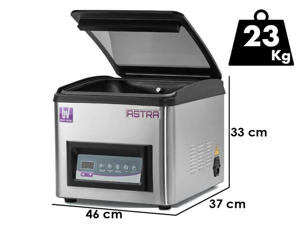 Besser Vacuum Astra – Envasadora al vacío de campana – Barra de soldadura de 30 cm