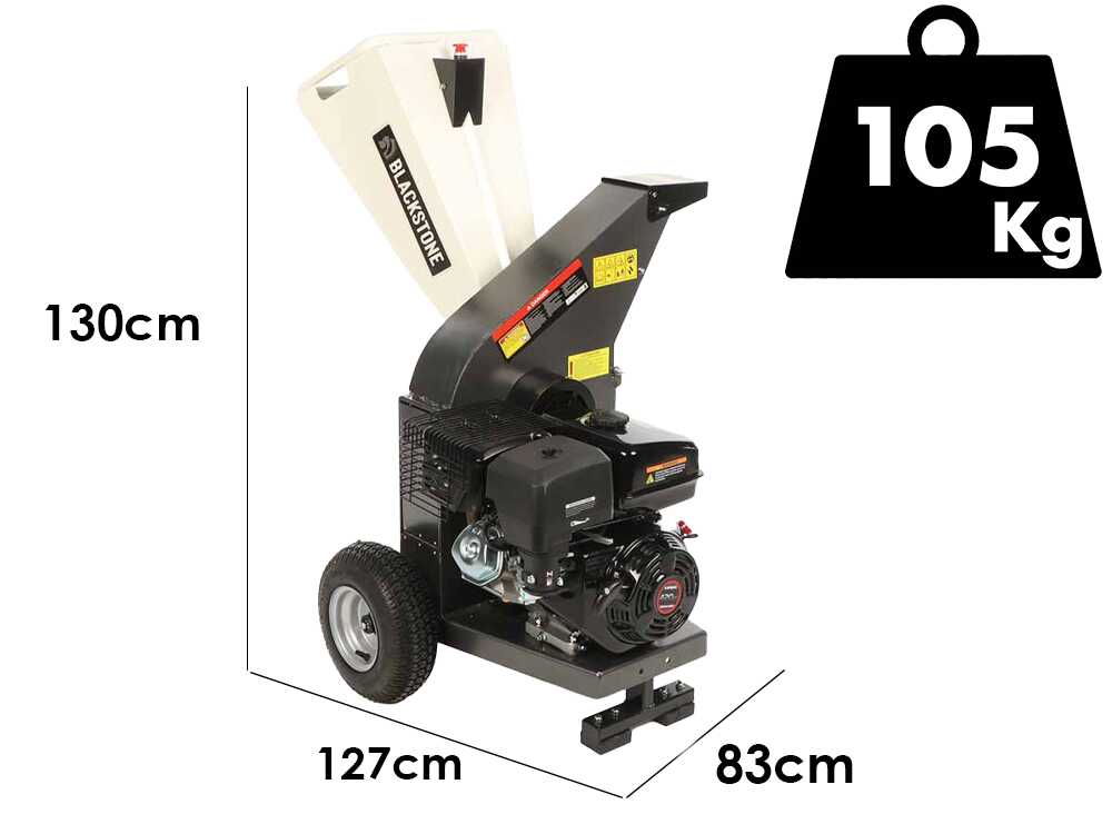 BlackStone DSP 150 L – Biotrituradora de gasolina – con motor Loncin de 420cc
