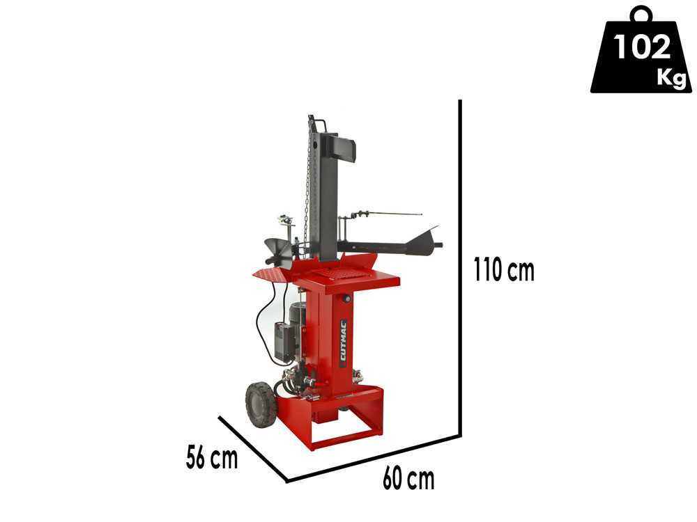 Docma SF75 220XX 7T PS – Rajadora de leña eléctrica – Vertical