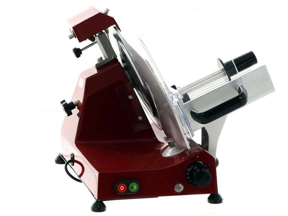 FAC F 275 E ROJA – Cortadora de fiambre a gravedad Cuchilla de 275 mm – Afilador fijo – Image 3