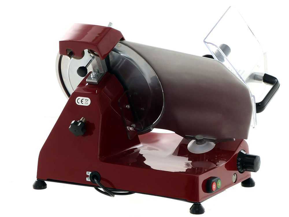 FAC F 275 E ROJA – Cortadora de fiambre a gravedad Cuchilla de 275 mm – Afilador fijo – Image 4