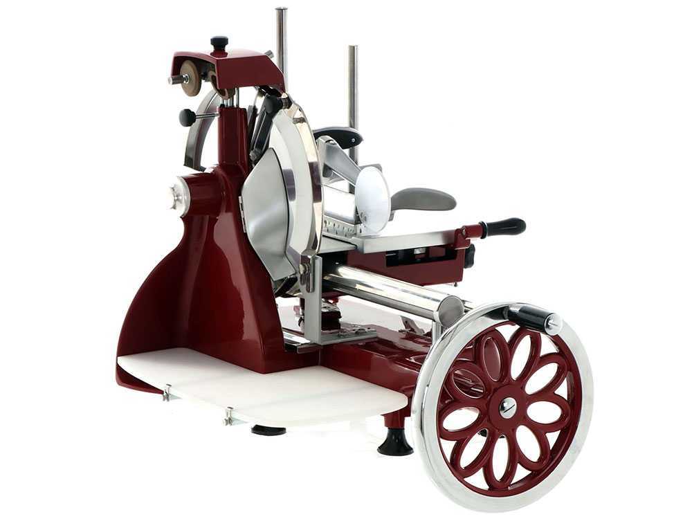 FAC F 300 C -Cortadora de fiambre de volante – Línea Curvy – Con volano floreado – Image 3