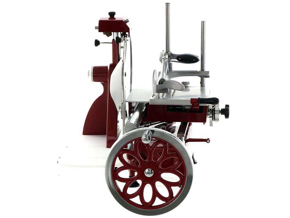 FAC F 300 C -Cortadora de fiambre de volante – Línea Curvy – Con volano floreado – Image 4