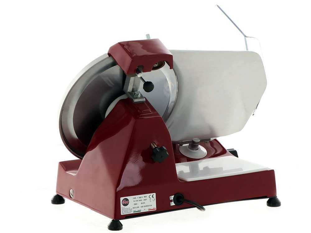 FAC F 300 R Rossa – Cortadora de fiambre a gravedad -Cuchilla de 300 mm – Cuerpo en aleación de aluminio pintado – Image 4