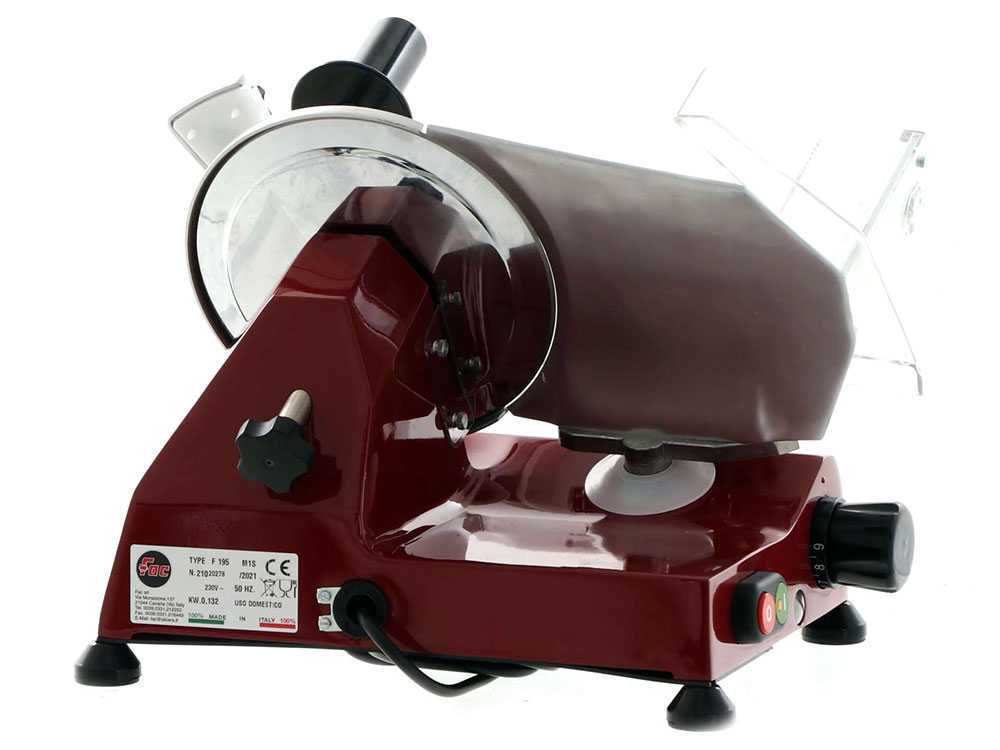 FAC F195 Roja – Cortadora de fiambre con cuchilla de 195 cm – 132 W – Image 4
