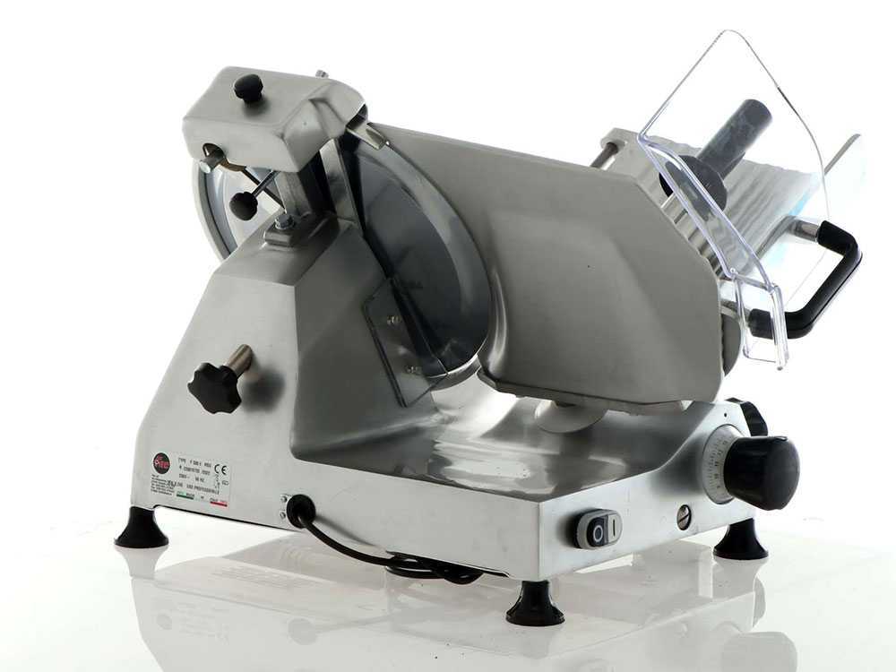 FAC F300E – Cortadora de fiambre a gravedad – CE Profesional – Cuerpo en aleación de aluminio anodizado – Image 4