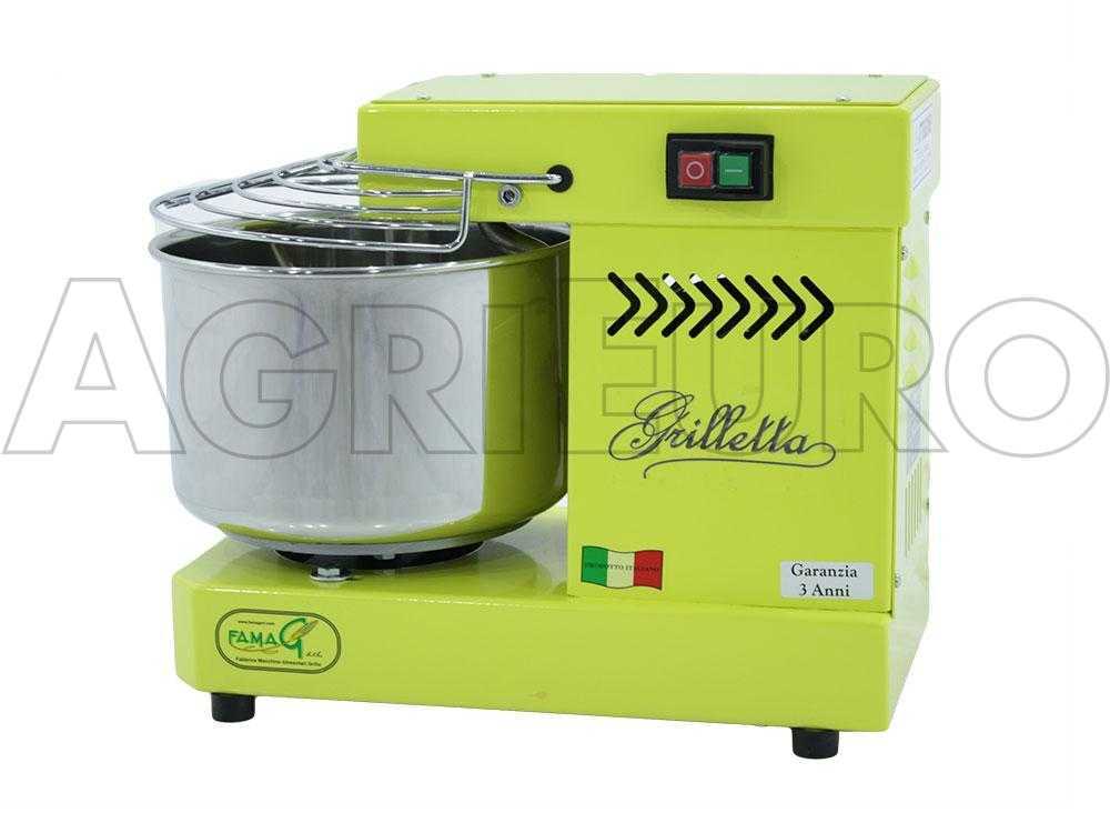 Famag Grilletta IM 5/230 1 Velocidad Amarilla – Amasadora de espiral 5 kg