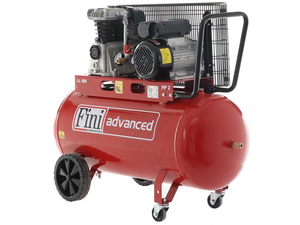 Fini Advanced MK 102-100-2M – Compresor de aire eléctrico monofásico de correa – Motor 2 HP – 100 L – Image 4
