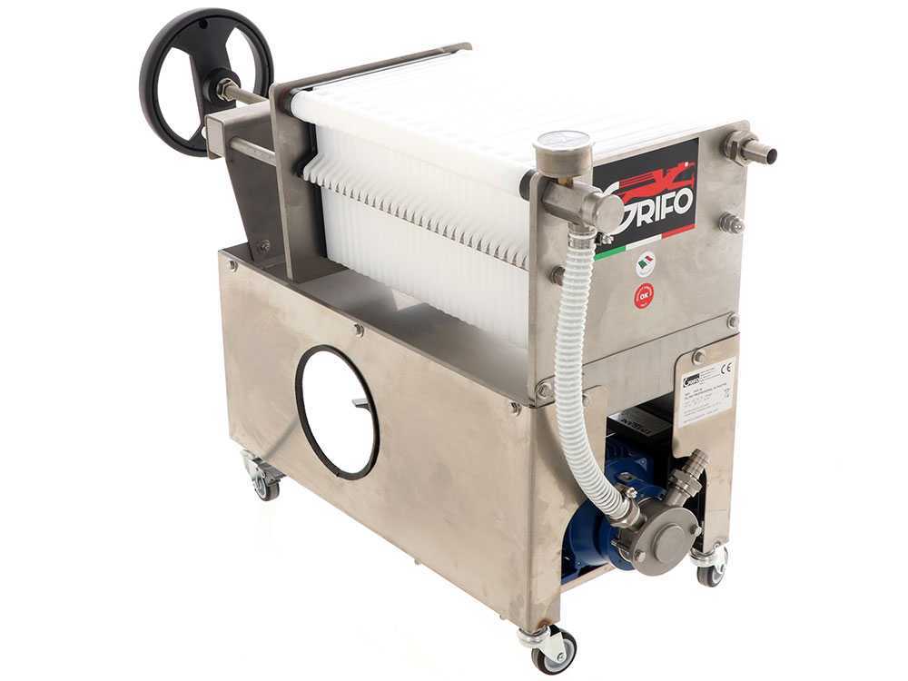 Grifo Professional FCP30-Olio – Filtro para aceite de cartones con carro – Bomba de acero inoxidable