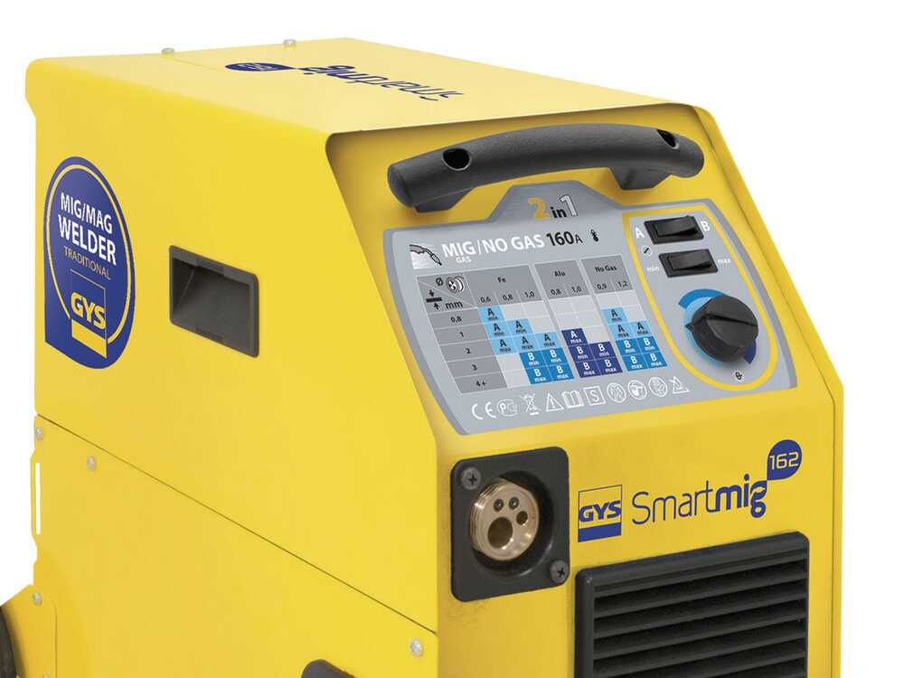 GYS SMARTMIG 162 – Soldadora con transformador (MIG/MAG: GAS, SIN GAS) – corriente continua (DC) – Image 3