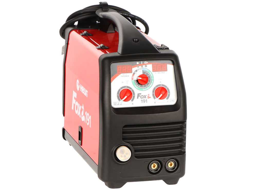 HELVI Fox 191 – Soldadora Inverter Multiproceso (MIG-MAG/MMA/TIG), corriente continua (DC) – Image 3