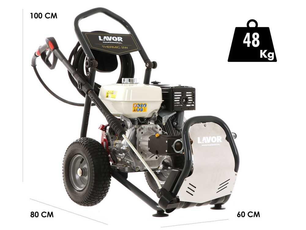 Hidrolimpiadora de gasolina Lavor Thermic 2W 9H – Motor Honda GX270 – 9 HP – 220 Bares
