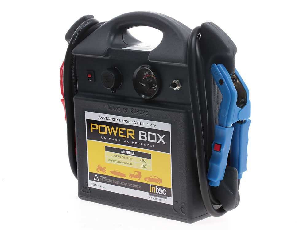Intec BOM12-L – Arrancador profesional 12V – portátil y de batería – corriente de arranque 1650A – Image 3