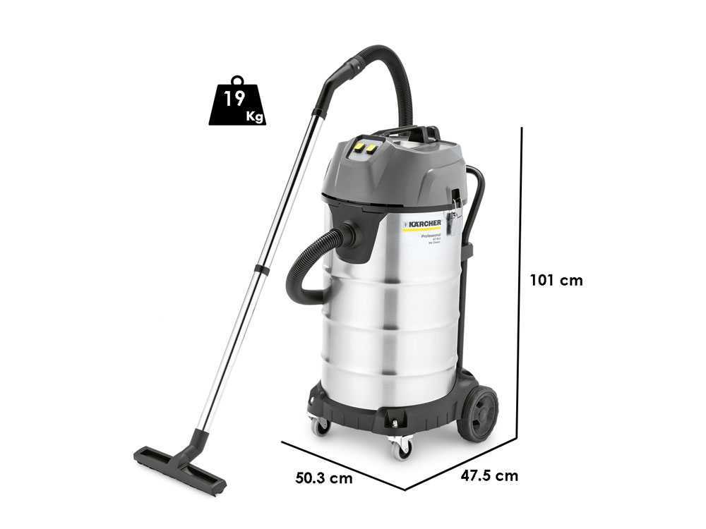 Kärcher Pro NT 90/2 Me Classic -Aspirador para sólidos/líquidos – Depósito de 90 l – 2300 W MÁX.