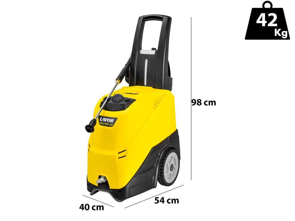 Lavor RIO-R PRO 1208 – Hidrolimpiadora de agua caliente semiprofesional – 160 bar – 450 l/h