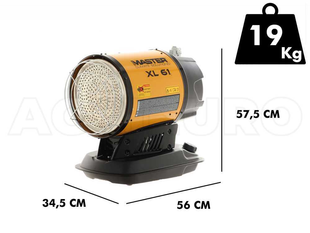 Master XL 61 – Generador de aire caliente a gasóleo de combustión directa – 17 kw
