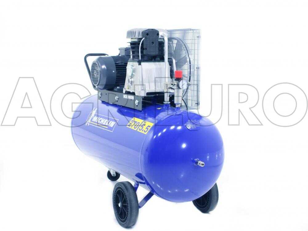 Michelin MCX 300 598 – Compresor de aire eléctrico de correa – Motor 5.5 HP – 270 L – Image 3