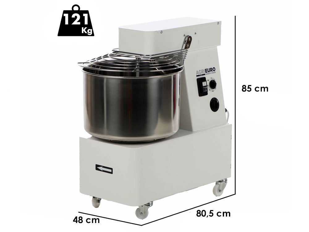 Mixer 5000 T-2G – Amasadora de espiral – Capacidad 40Kg – Trifásico 2 velocidades
