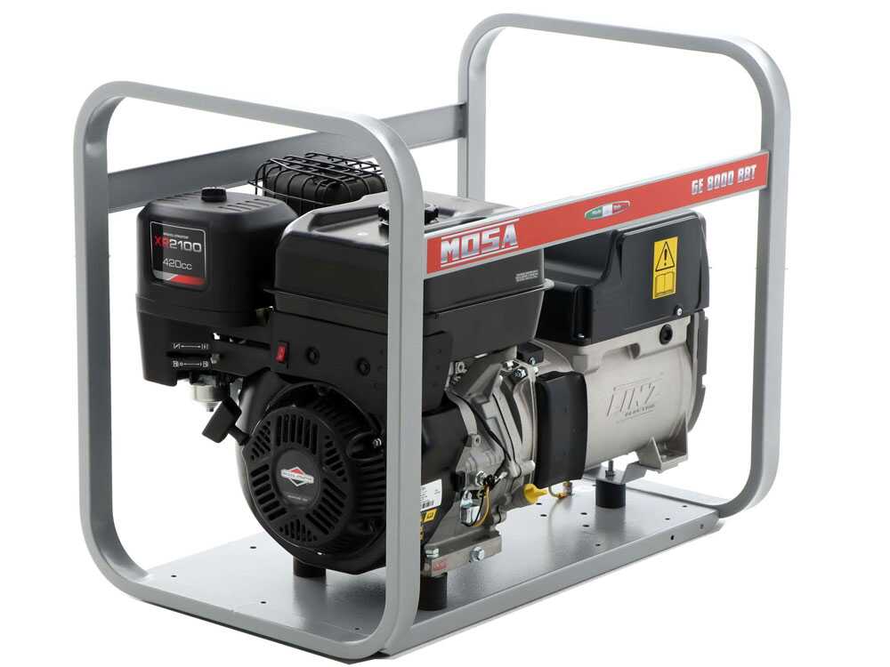 MOSA GE 8000 BBT – Generador de corriente a gasolina 6.4 kW – Continua 5.6 kW Trifásico – Motor B&S XR2100 – Image 3