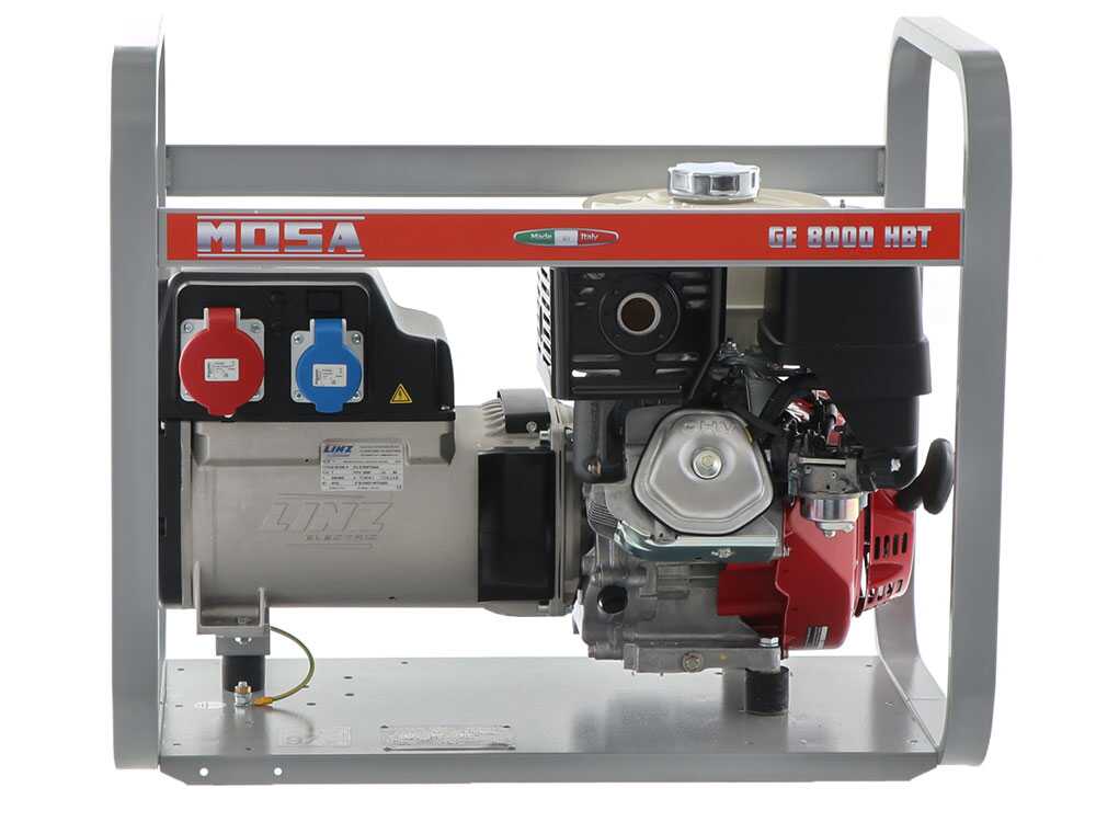 MOSA GE 8000 HBT – Generador de corriente 6.4 KW trifásica – Alternador italiano – Motor Honda GX390 – Image 3