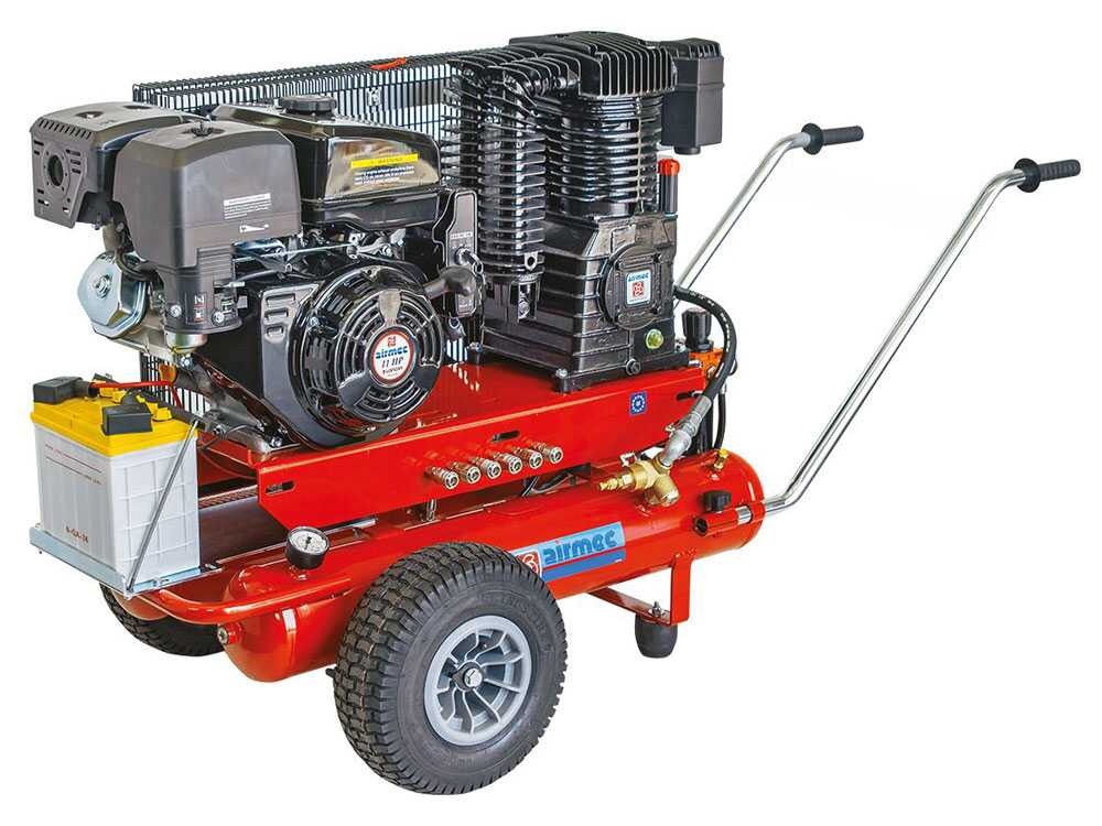 Motocompresor Airmec TTS 34110/900 motor de gasolina Loncin 11 HP – compresor – Image 4