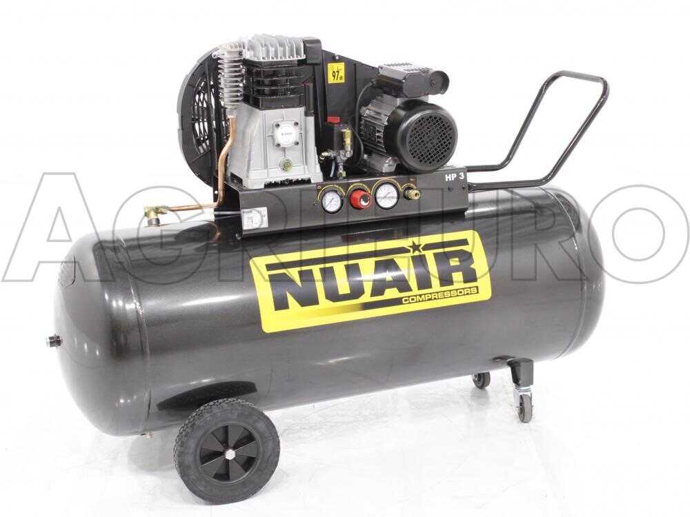 Nuair B 3800B/3M/200 TECH – Compresor de aire eléctrico monofásico de correa – Motor 3 HP – 200 L – Image 4