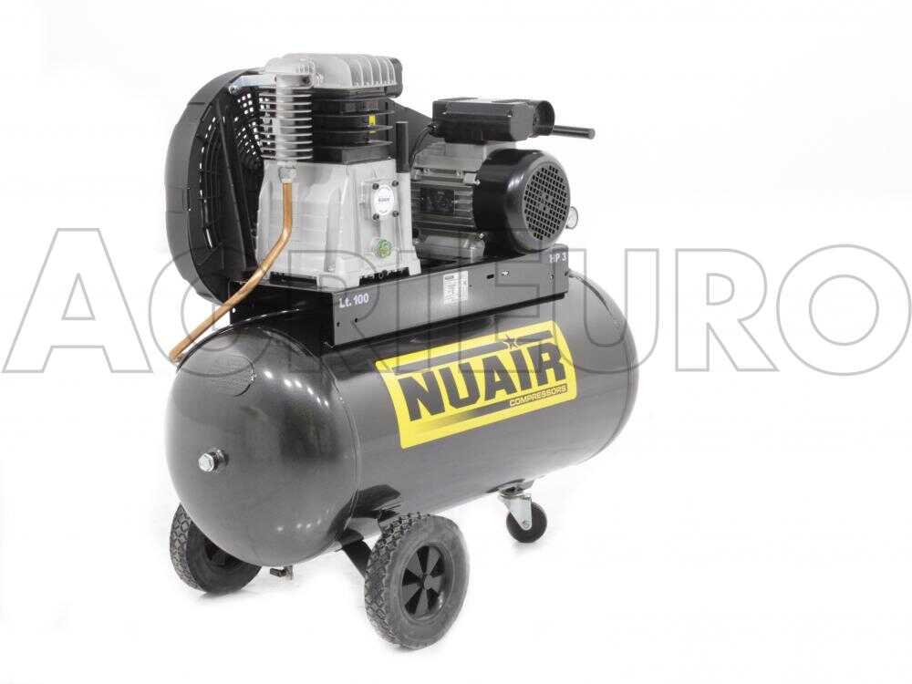 Nuair B3800B/100 CM3 – Compresor de aire eléctrico monofásico de correa – Motor 3 HP – 100 L – Image 4