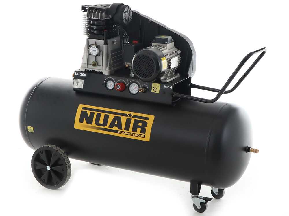 Nuair B3800B/4CT/200 Tech-Pro – Compresor de aire eléctrico trifásico de correa – Motor 4 HP – 200 L – Image 4