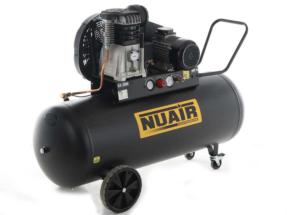 Nuair B3800B/4CT/200 Tech-Pro – Compresor de aire eléctrico trifásico de correa – Motor 4 HP – 200 L – Image 3