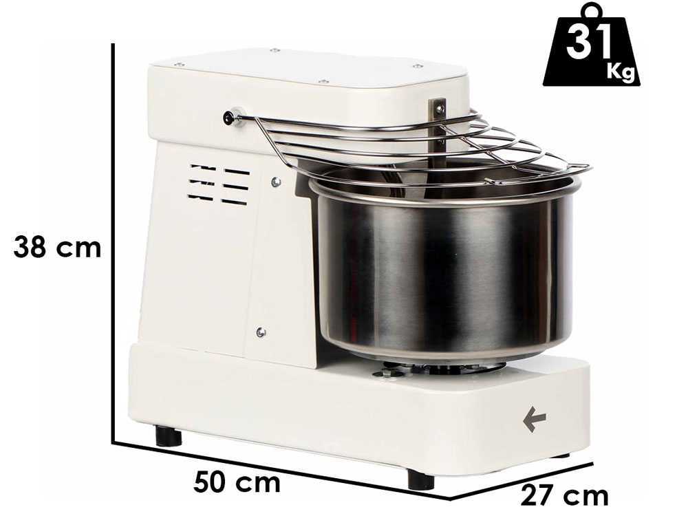 Prismafood Rebecca – Amasadora de espiral – Capacidad 5 kg