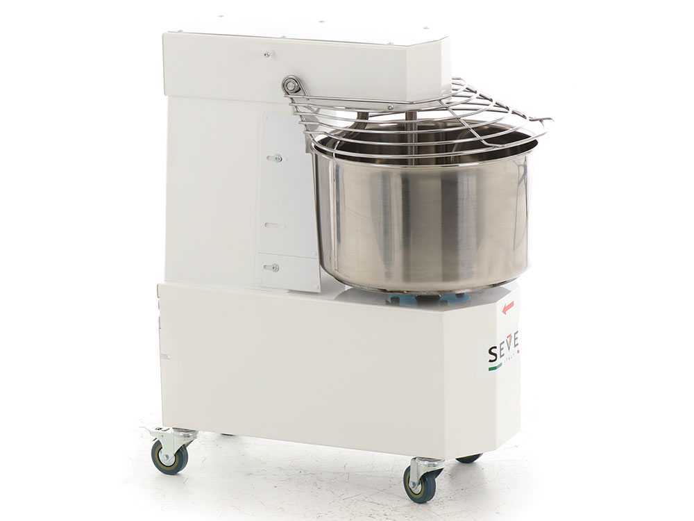 Seven Italy GH 20 – Amasadora de espiral – 230 V – Con ruedas y temporizador – Image 3