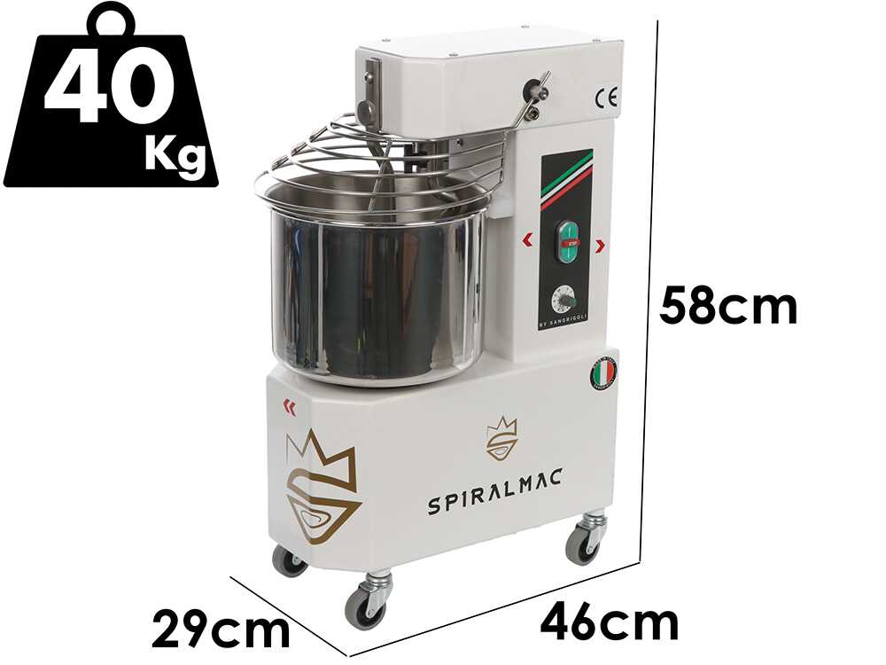 Spiralmac SV8 Royal Queen – Amasadora de espiral – 10 velocidades – Capacidad 8 kg