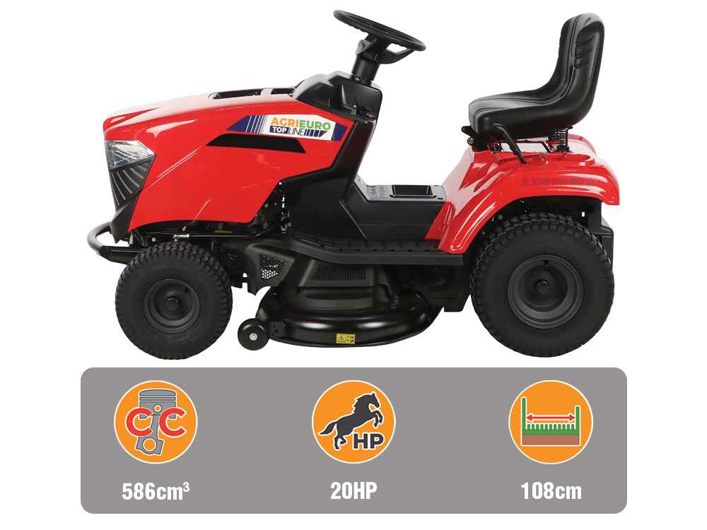 A 108 HD SD W – Tractor cortacésped – Cambio hidrostático – Salida lateral – Mulching – Image 3