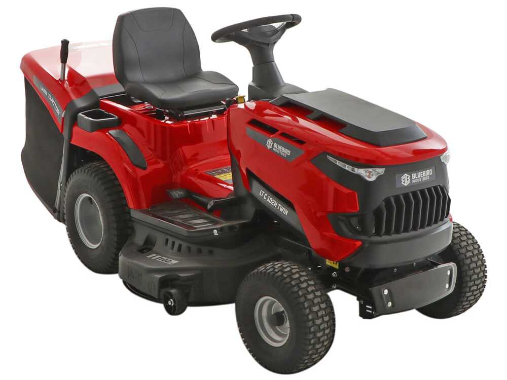 Blue Bird LT C102H TWIN – Tractor cortacésped con cambio hidrostático – Recogedor 245 l – Image 4