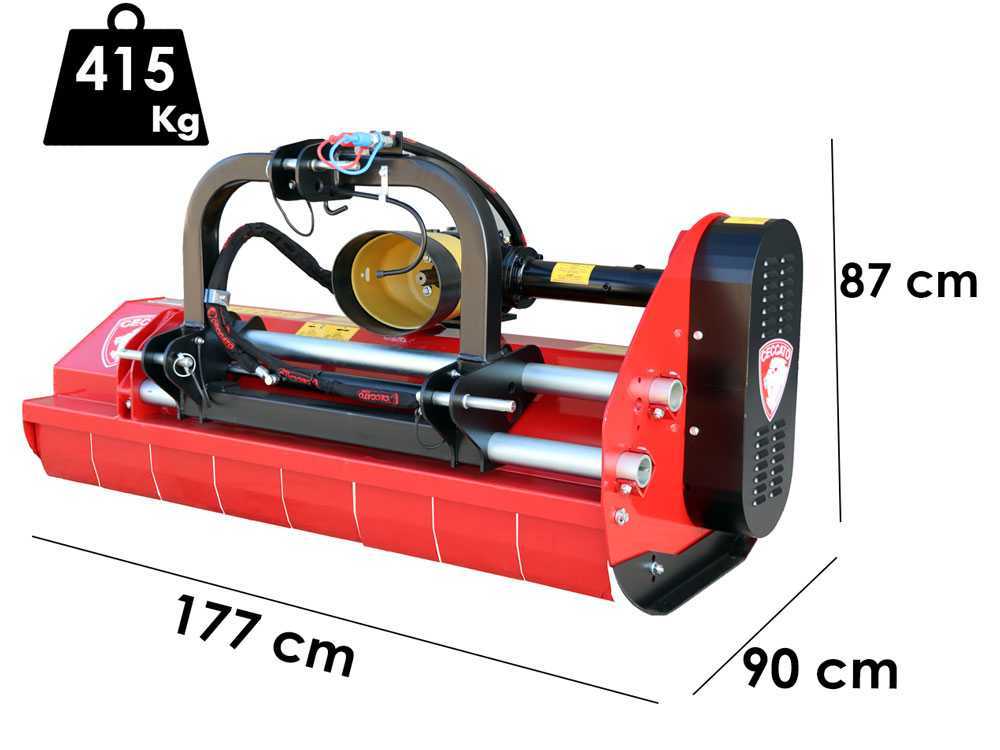 Ceccato Trincione 380 – T1600ID – Trituradora para tractor – Serie medio-pesada – Desplazamiento hidráulico