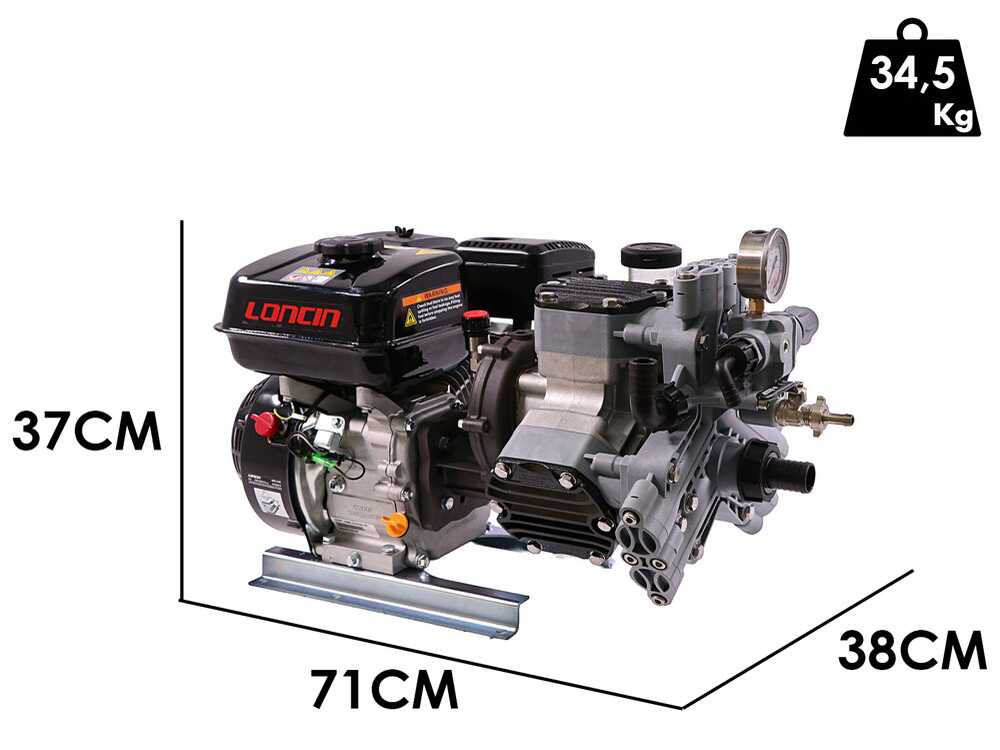 Comet MTP P40/20 BA (CE) – Motobomba de gasolina – Motor Loncin G200F – Versión para ácidos y productos químicos