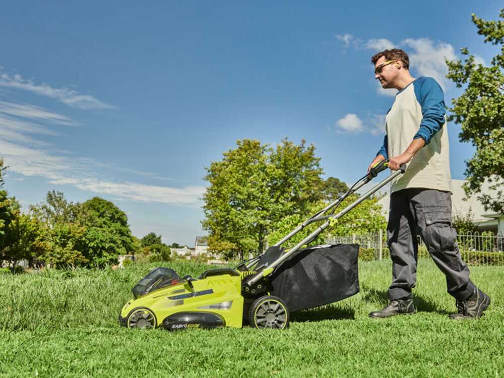 Cortacésped de batería RYOBI RLM36X41H60PG – MAX POWER 36 V – 6 Ah – recogedor de 45 l – corte de 40 cm – Image 3