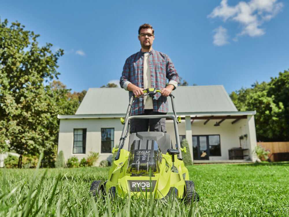 Cortacésped de batería RYOBI RLM36X41H60PG – MAX POWER 36 V – 6 Ah – recogedor de 45 l – corte de 40 cm – Image 4