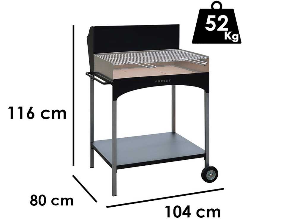 Famur BK 8 ECO – Barbacoa de leña y carbón
