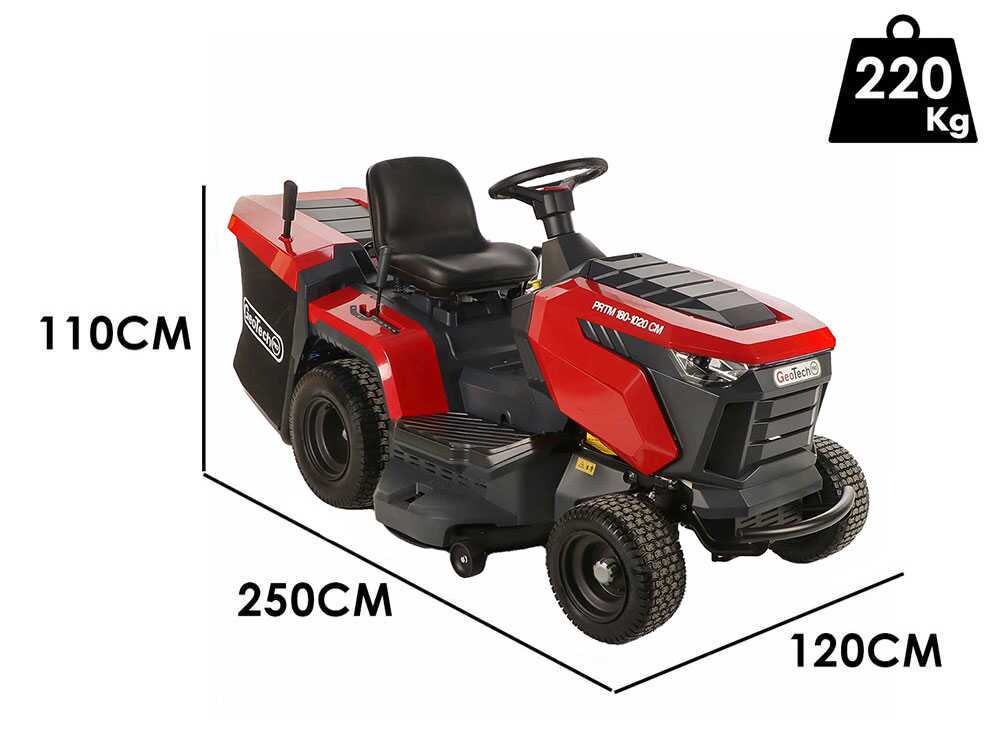 GeoTech-Pro PRTM 180-1020 CM – Tractor cortacésped – Cambio mecánico – Recogedor – Image 3