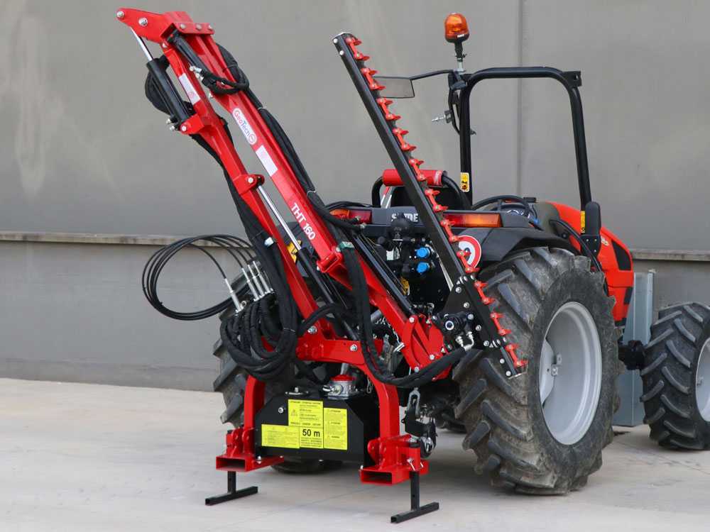 GeoTech-Pro THT 160 – Cortasetos de brazo para tractor con rotación lateral – Image 3