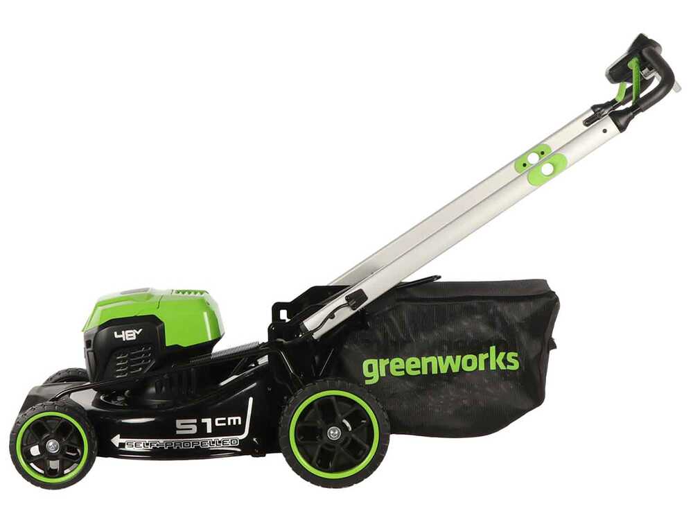 Greenworks GD48LM51SPIIK5 – Cortacésped autopropulsado de batería – 48V/5Ah – Corte 51 cm – Image 3