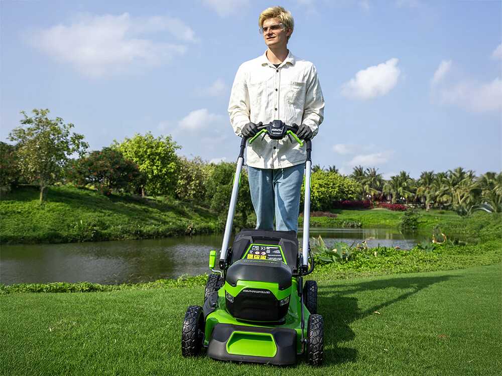 Greenworks GD60LM46SPK4 – Cortacésped autopropulsado de batería – 60V/4Ah – Corte 46 cm – Image 4